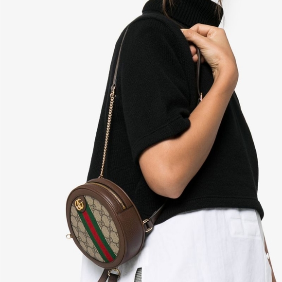 GUCCI Brown Ophidia GG Supreme Mini Backpack. Brand new in a box - Picture 5 of 14